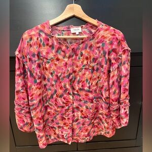 Chic Women's Multicolor Button-Down Shirt